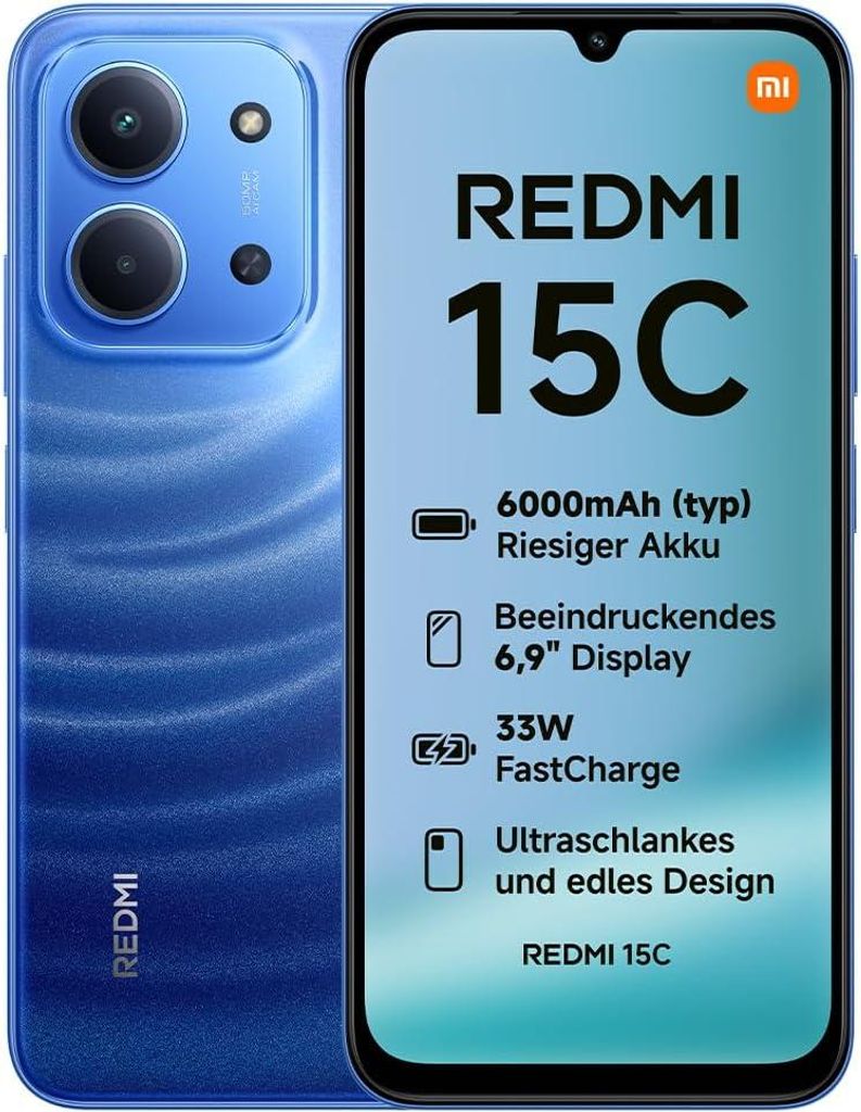 Xiaomi Redmi 15C 4G Smartphone 8/256GB 6.9" 6000mAh Blau Immagine del prodotto 
