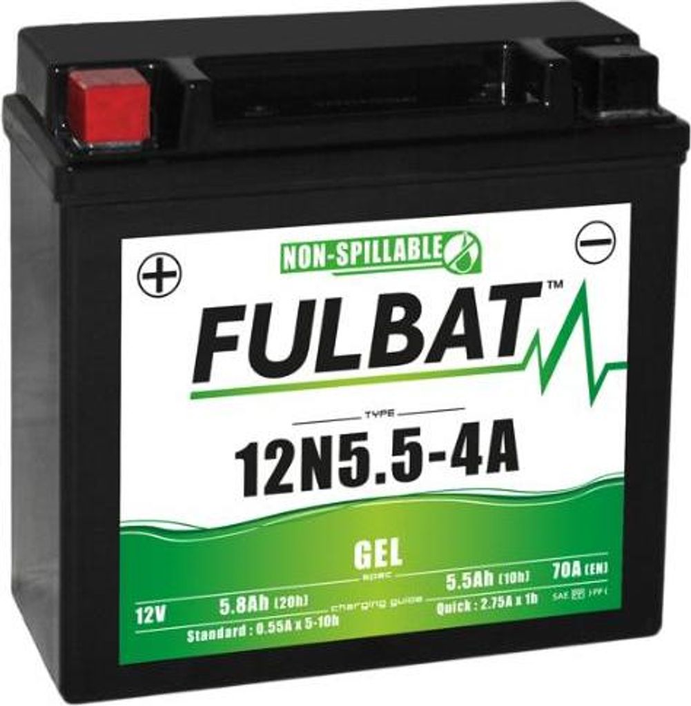 Fulbat 12N5.5-4A Wartungsfreie Gel-Batterie Produktbild 