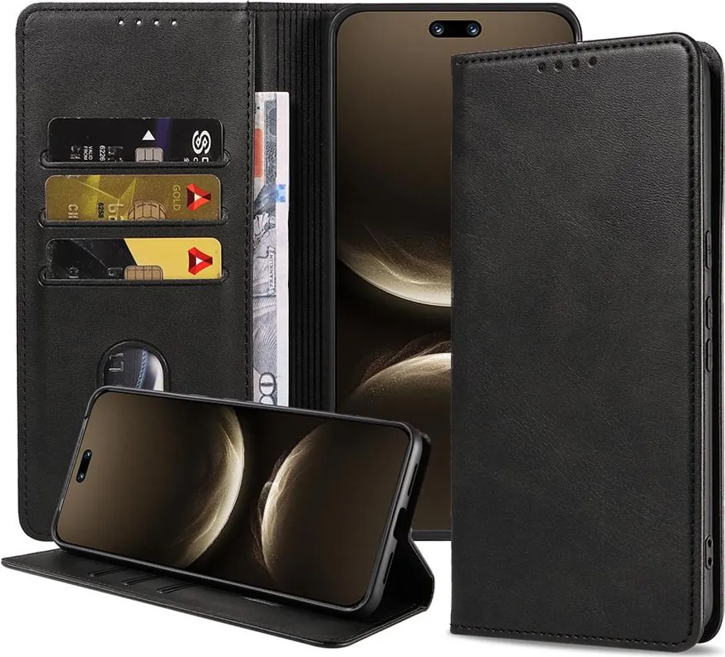 Cover Huawei Nova 14 Ultra Slim Flip Case Nera - Protezione Totale