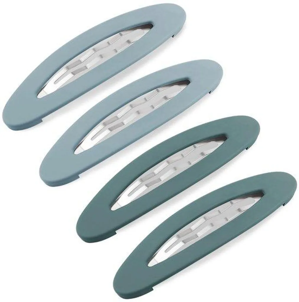 Barrettes cheveux fins bleu mat 4 x 9 cm ne glisse pas ne casse pas