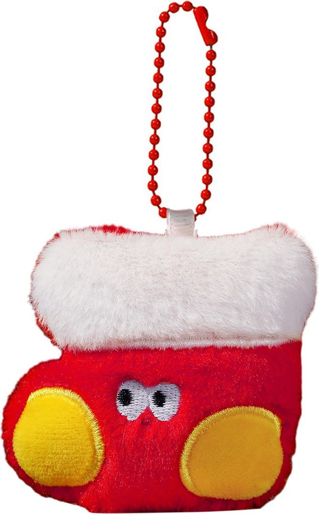 Plüsch-Weihnachtsbaumschmuck, kleiner Plüsch-Weihnachtsmann/Baum/Kranz, weiches Mini-Plüschtier für die Weihnachtsbaum- und Partydekoration