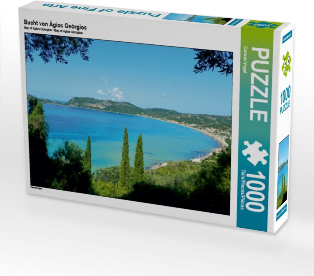 CALVENDO Puzzle Bucht von Ágios Geórgios | 1000 Teile Lege-Größe 64x48cm Foto-Puzzle für glückliche Stunden