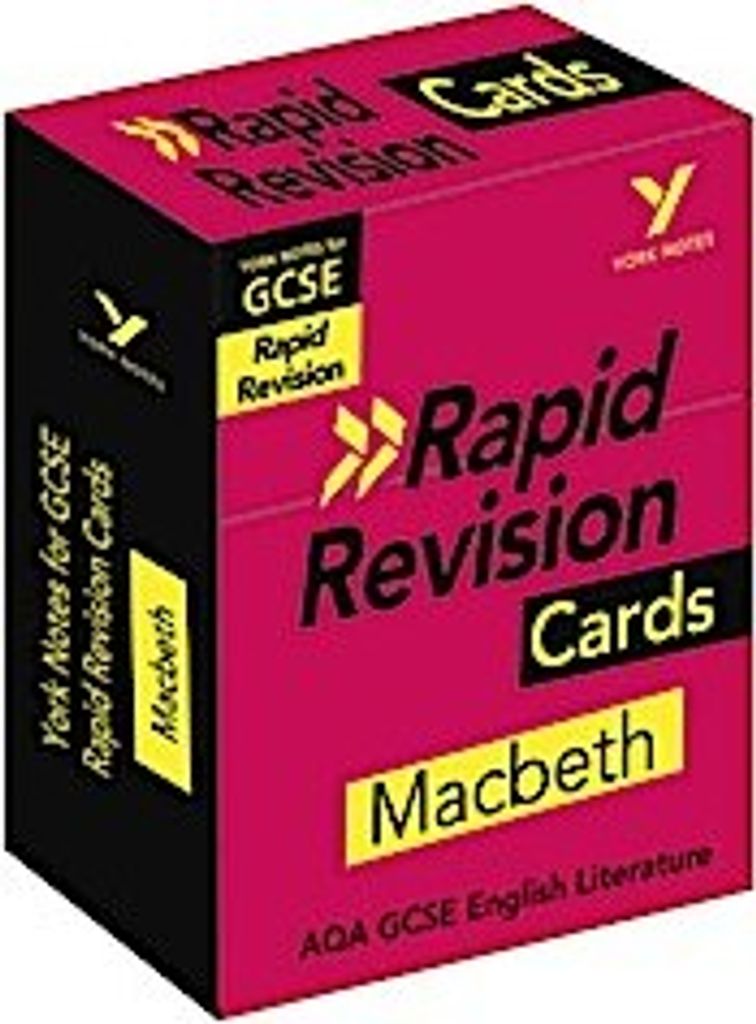 York Notes for AQA GCSE (9-1) Rapid Revision: Macbeth Cards - Refresh, Revise and Catch up!