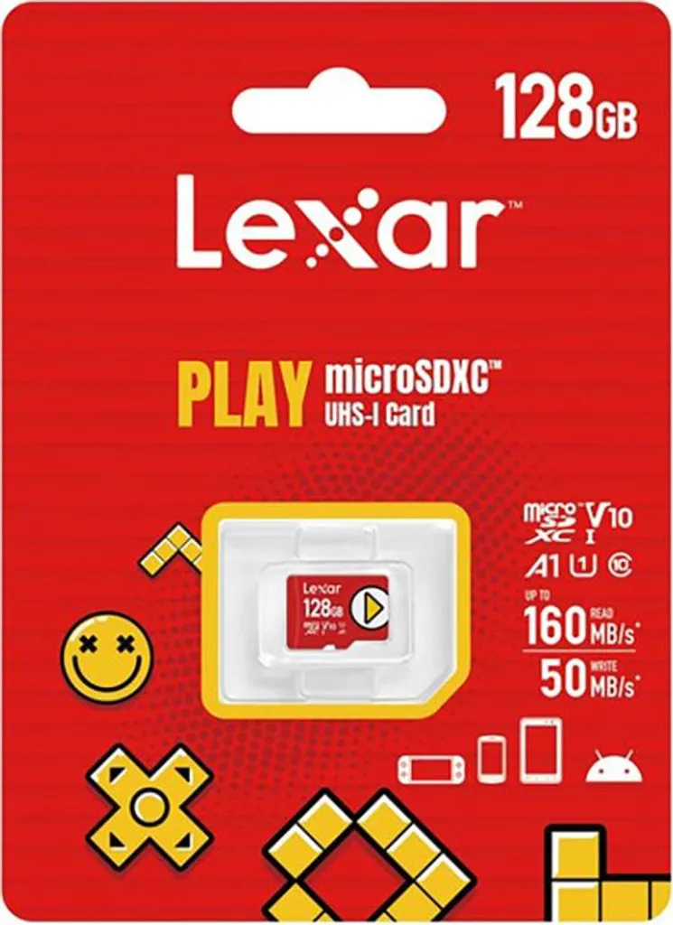 Plus de stockage saturé : Lexar PLAY 128Go MicroSDXC Rapide A1 V10