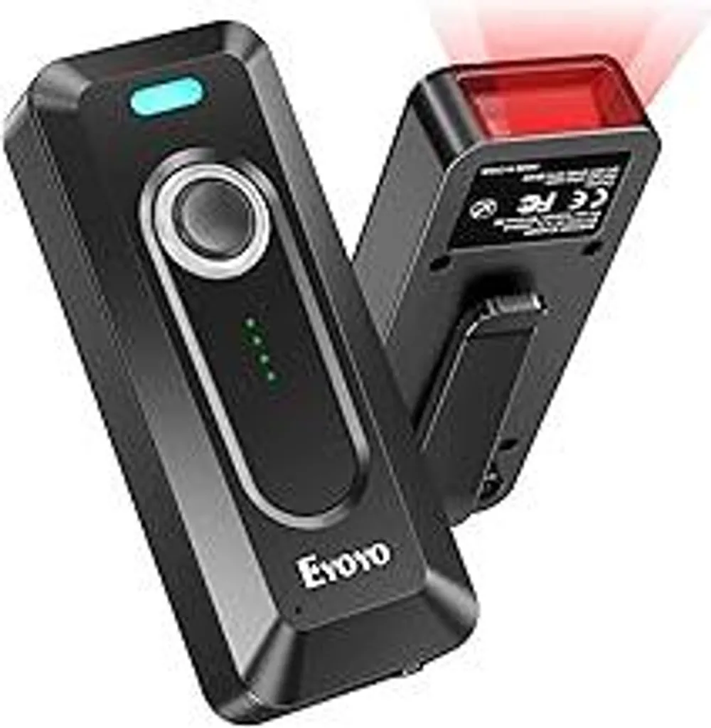 Lettore Codici a Barre Eyoyo 2D QR Wireless per Inventario Libri
