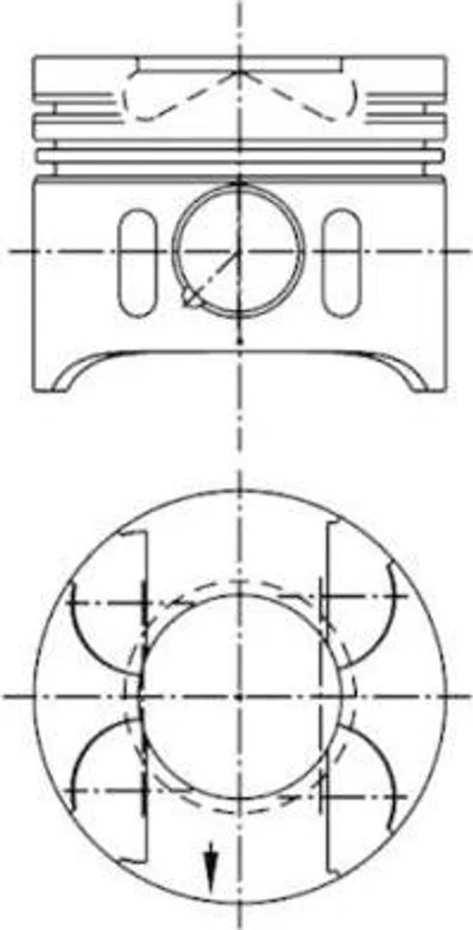Piston DB Classe C W204 2,2 CDI 02- Std | Kit Piston Moteur Standard