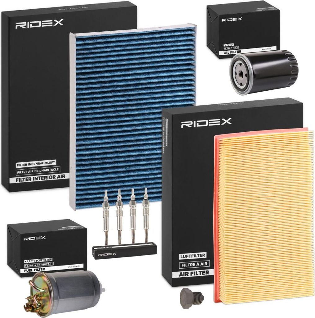 RIDEX Inspektionspaket Filterset für VW GOLF III Variant (1H5) Vento (1H2)