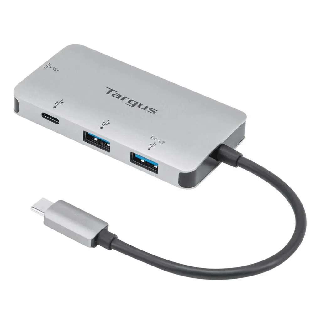 Hub USB-C Targus : Solution pour Manque de Ports et Charge PC Simultanée - 4