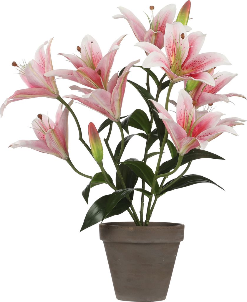Mica Decorations Tigerlilien Kunstpflanze im Blumentopf Produktbild 