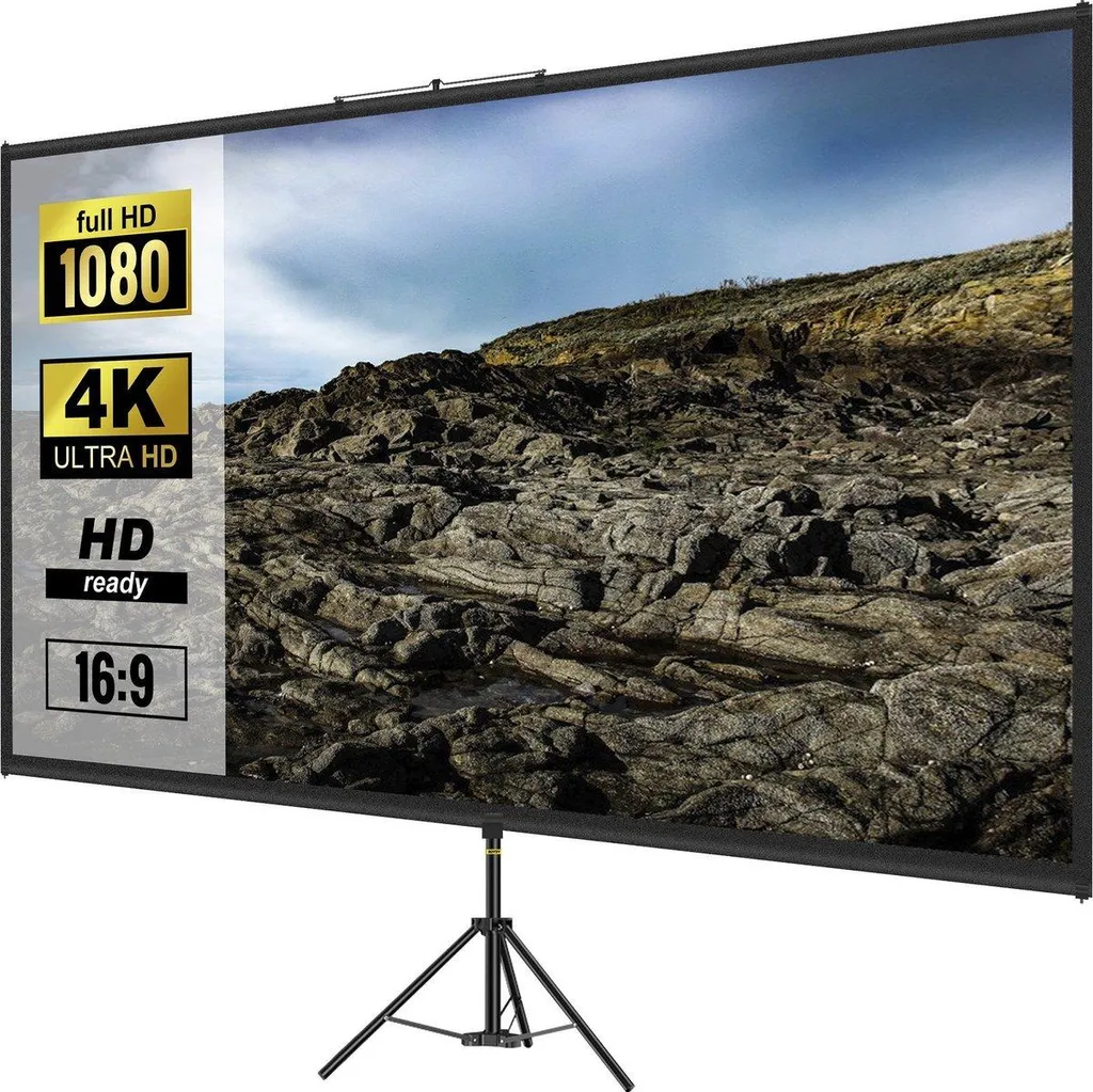 Schermo Cinema Esterno Happyment 110 Pollici 4K con Borsa