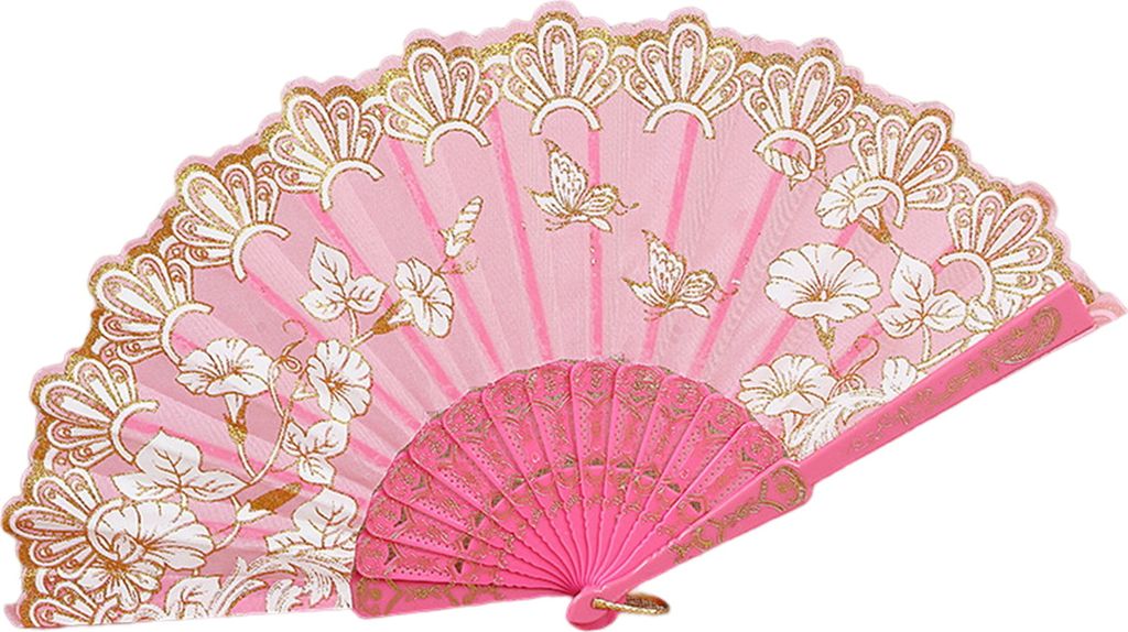 Handheld -Lüfter Vintage -Stil helle Farbfarbe exquisites Muster feine Verarbeitung Ultraleicher Stoff Retro chinesischer Stil Faltfotografie Prop...
