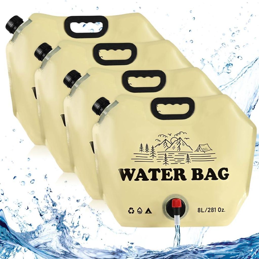 mizikuu 4 Stück 8L Faltbarer Wasserkanister, Produktbild 
