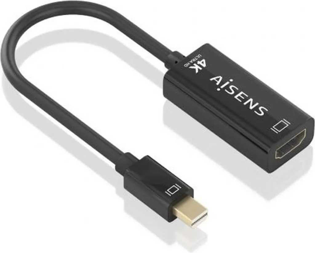 Convertitore Aisens A125-0904 Mini DisplayPort a HDMI 4K UHD 15cm