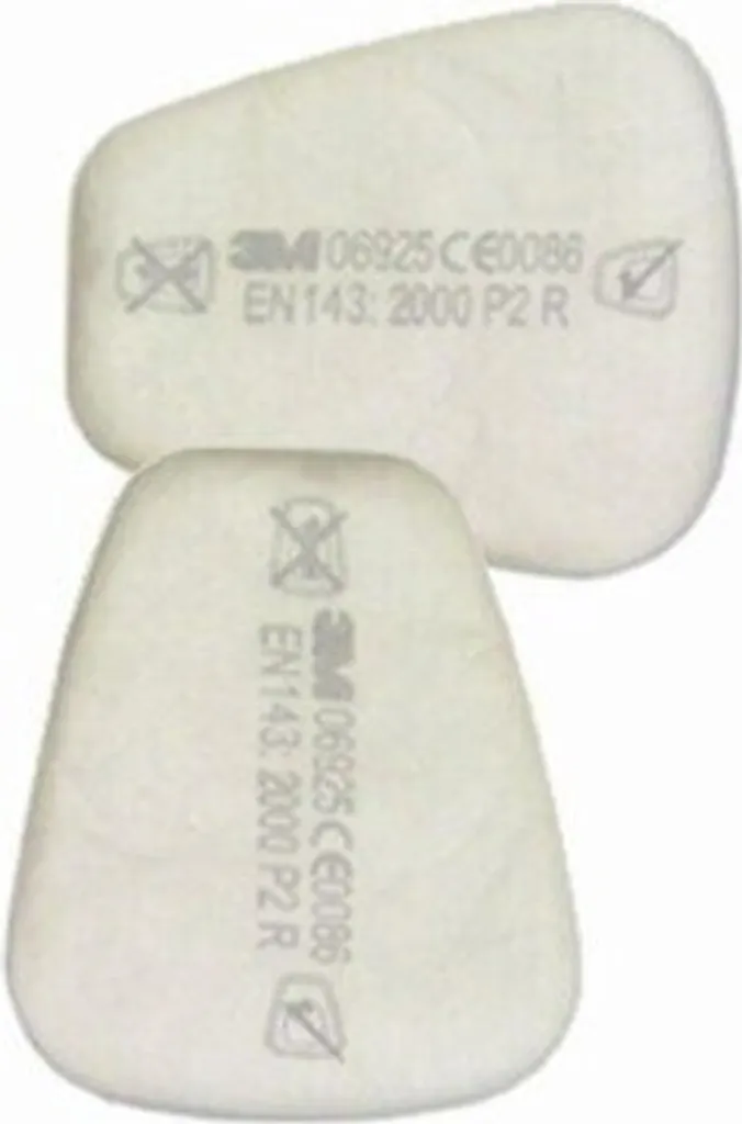 3M 06925 Filtres P2 pour Ponçage et Peinture avec Masque Série 6000