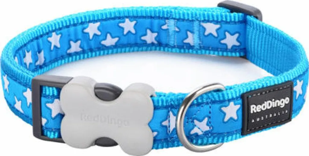 Collare Cani Red Dingo Style Stars 2 x 31-47cm | Robustezza e Stile