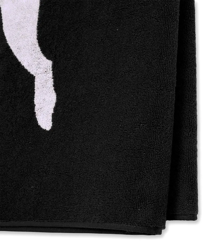 Serviette Puma Noire 70x140cm - Coton Absorbant et Séchage Très Rapide - 4