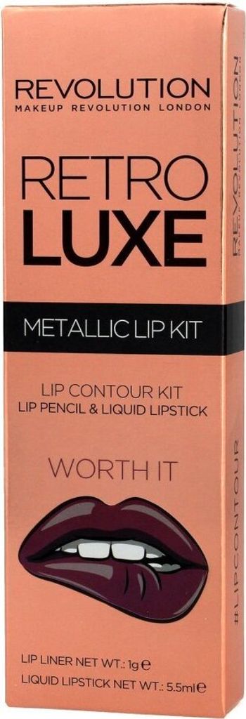 Makeup Revolution Retro Luxe Metallic Lip Kit Worth It 1op.