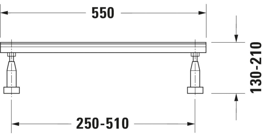 DURAVIT 7901050000000 Rám na nohy pre vaňové a sprchové Obrázok produktu 