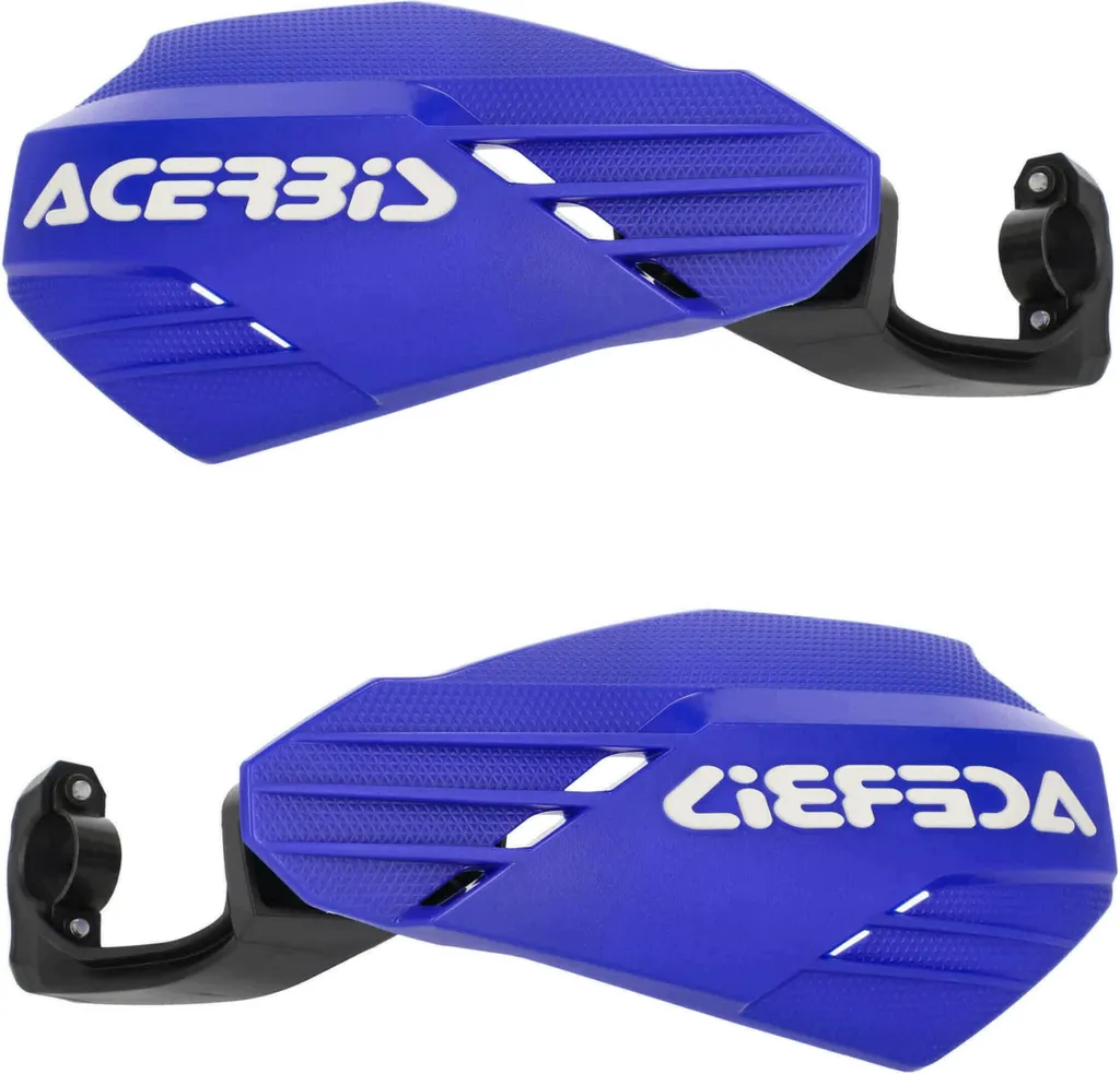 Protection de Guidon Moto Cross Bleu et Blanc - Idéal Enduro Acerbis
