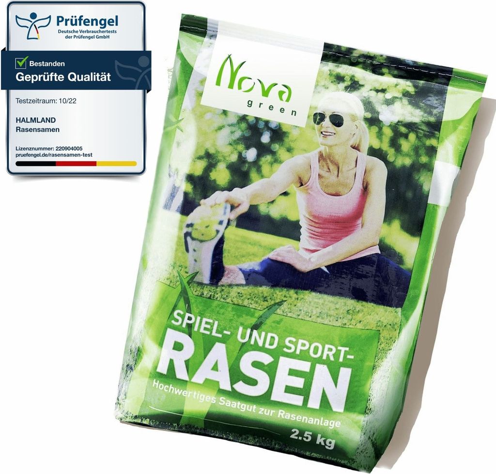 Rasensamen schnellkeimend 2,5kg = 75-100m² Sport und Spiel Produktbild 10