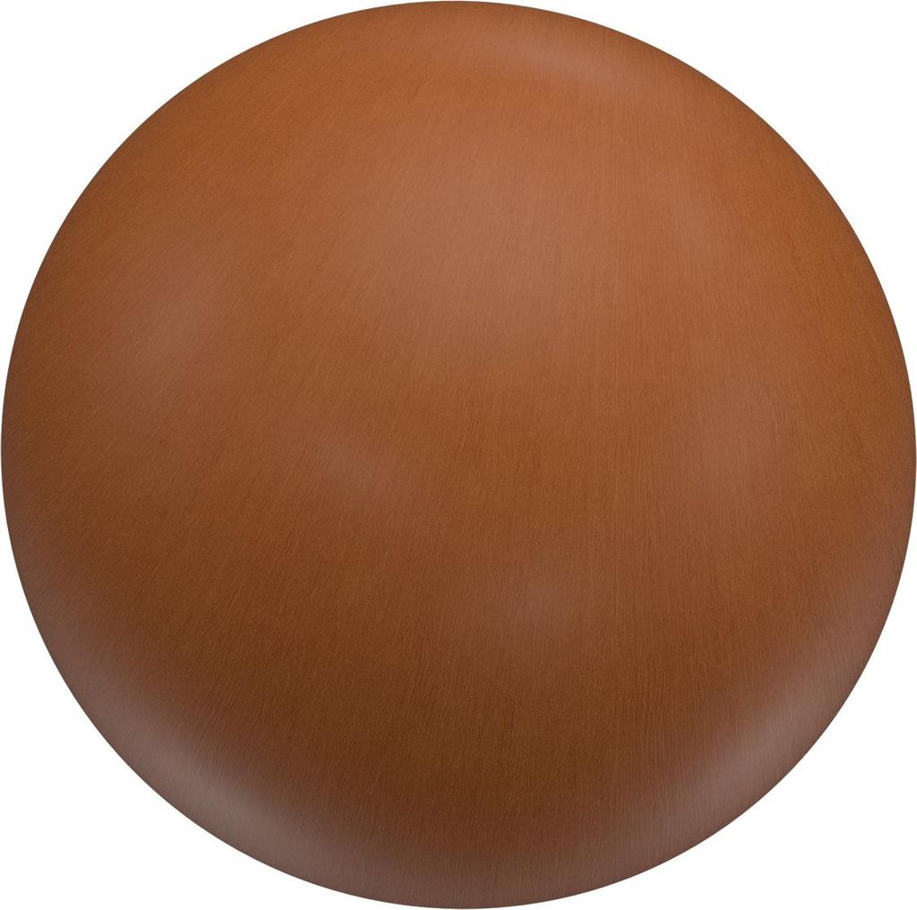 Interdeco Endstücke / Zierabschlüsse für Gardinenstangen mit 16 mm Ø Kirschbaum, Typ Geo (Kugel), Pack. 2 Stück