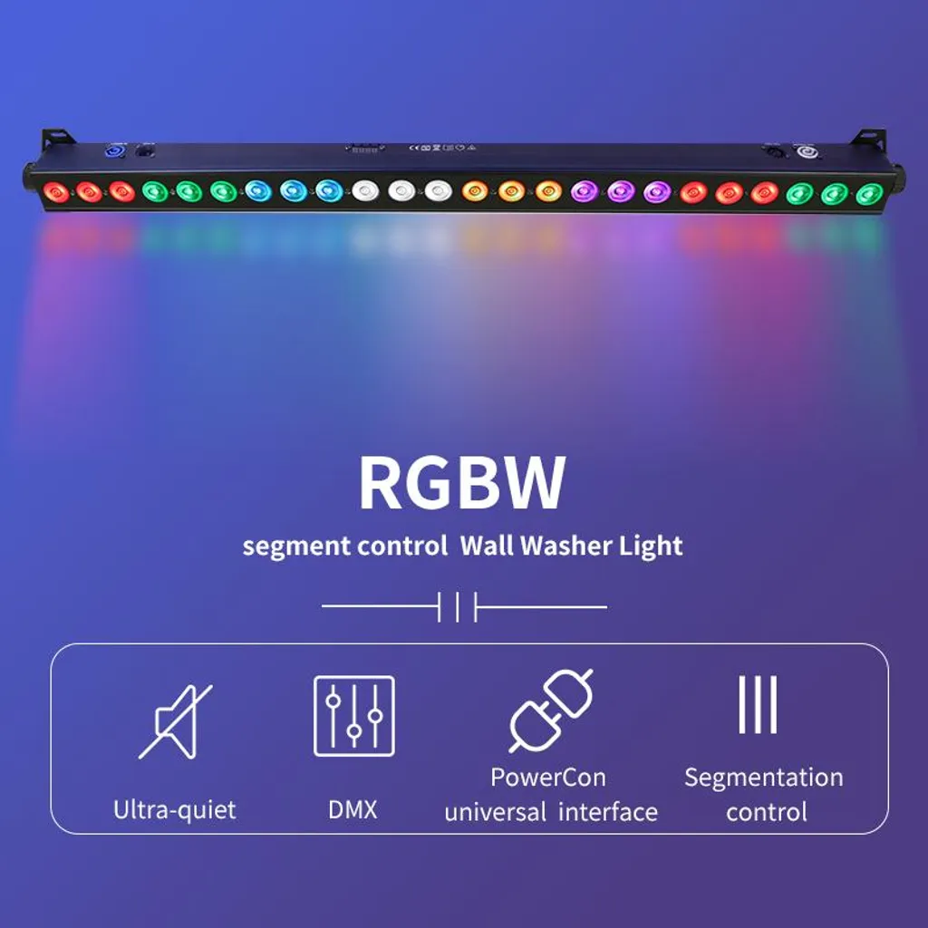 Projecteur de scène 24x12W RGBWA UV idéal pour concerts et mariages