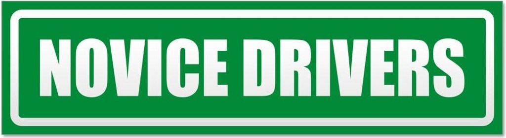 Kiwistar - Autoaufkleber - Grün - 60 x 16 cm - Novice Drivers invertiert - Hinweis Aufkleber Sticker für Auto, Kfz, Fahrrad, PKW, LKW