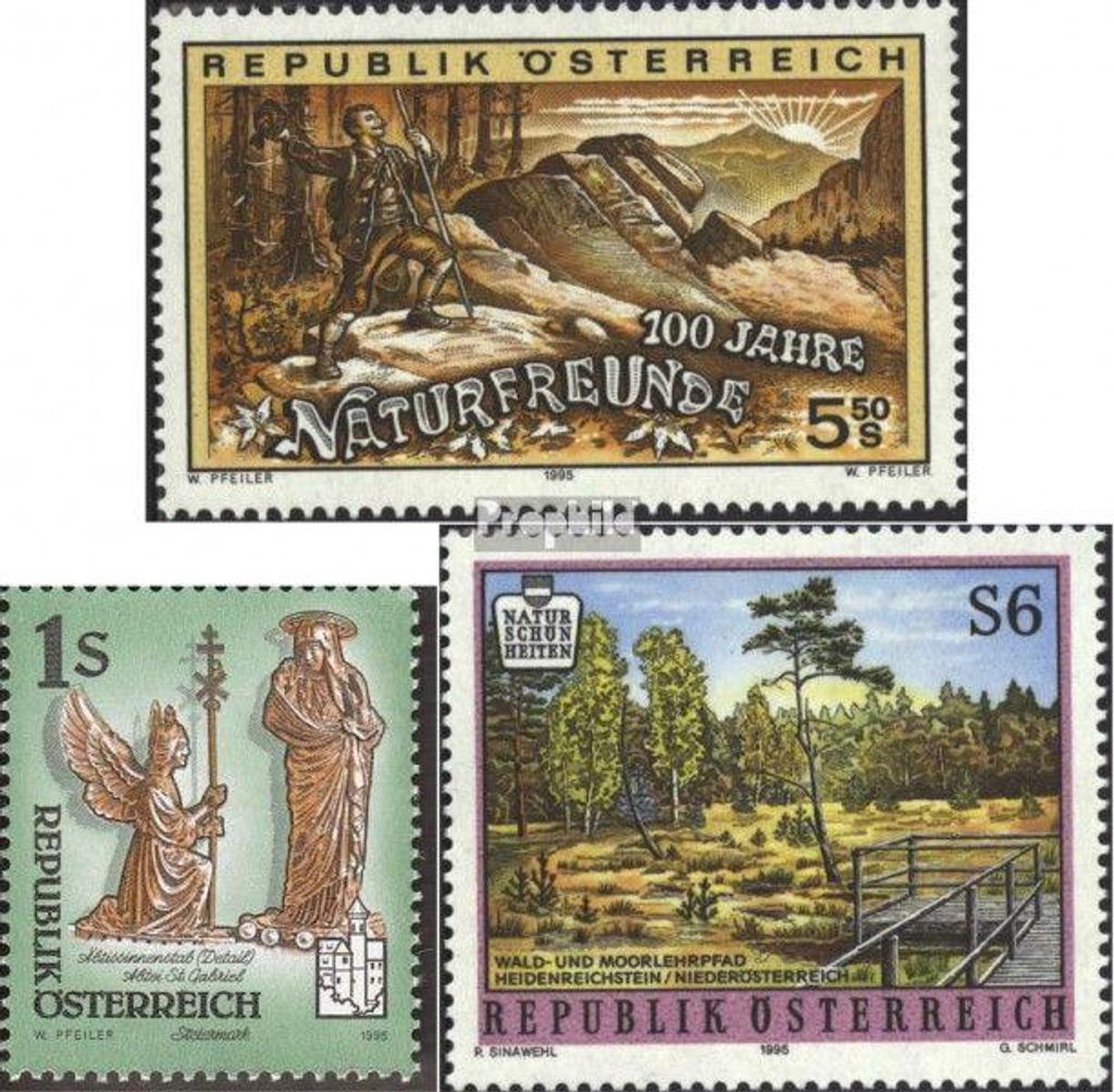 Briefmarken Österreich 1995 Mi 2154,2155,2156 Produktbild 