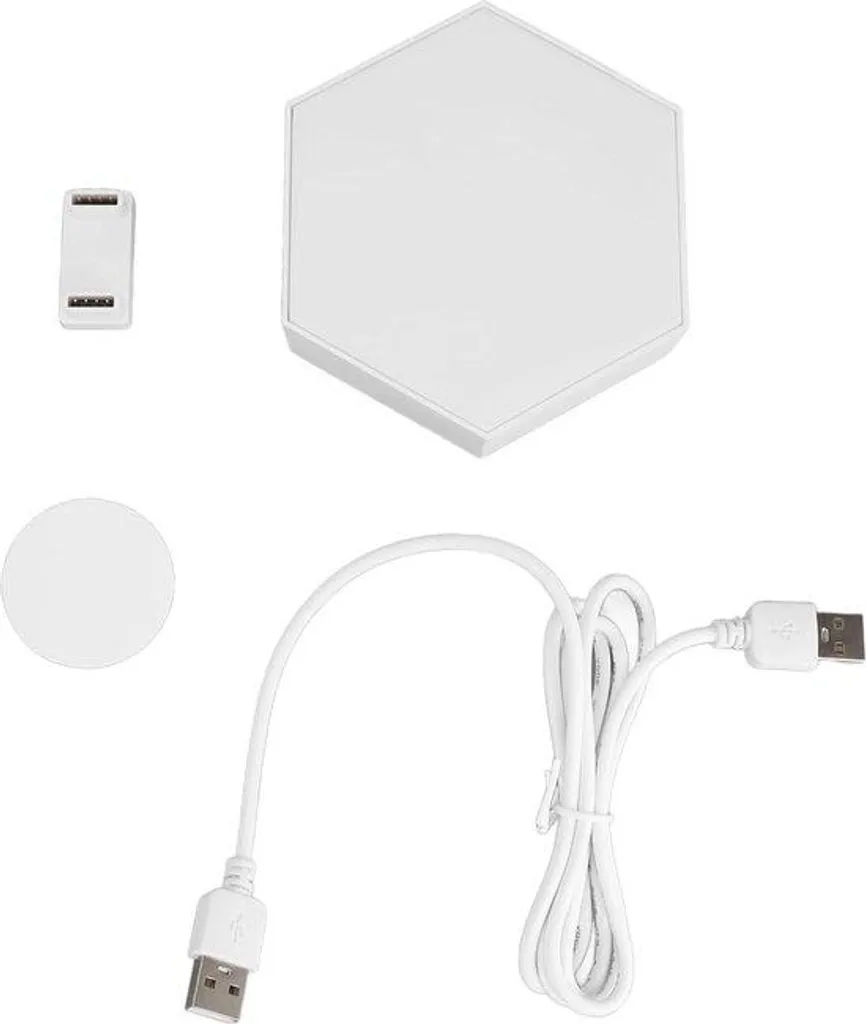 Éclairage mural LED hexagonal USB idéal pour lecture en chambre
