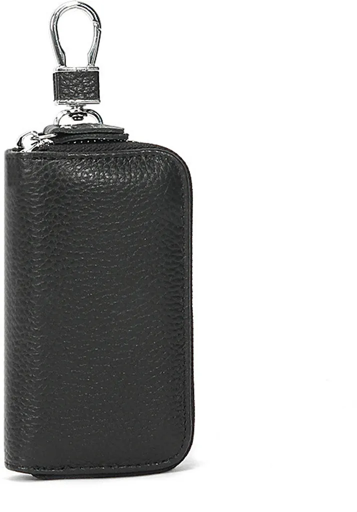 Organizer Chiavi Pelle INF Nero - Astuccio Slim con Protezione RFID