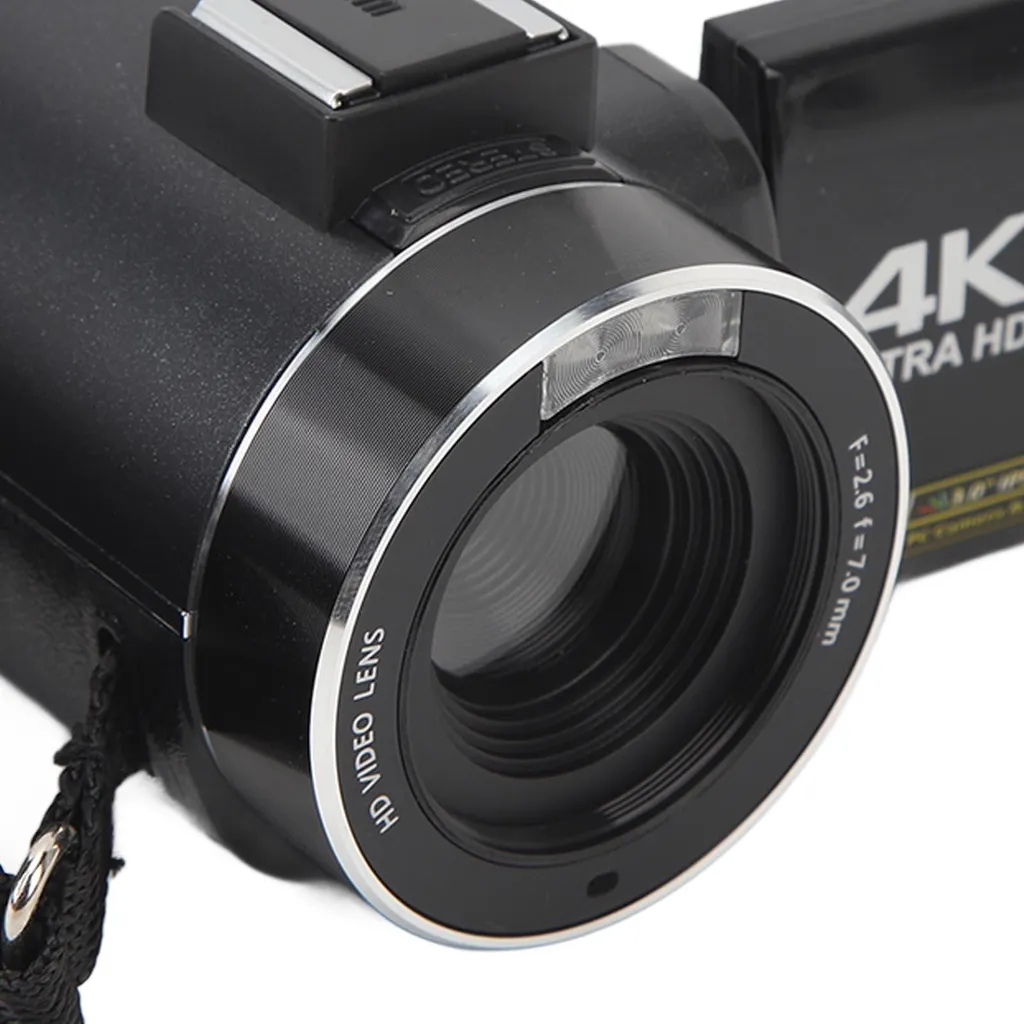 Caméscope 4K anti-secousse avec vision nocturne pour vidéos parfaites