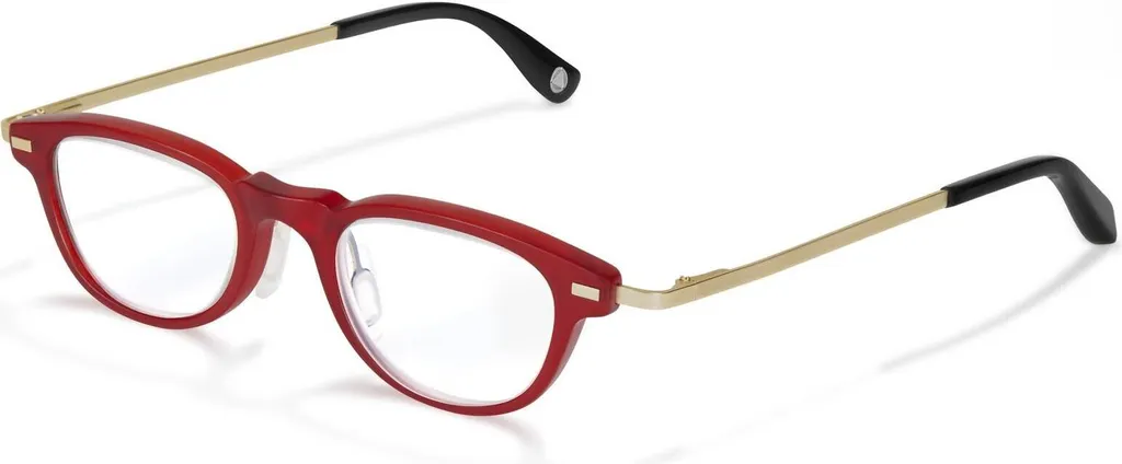Vision nette de près avec ces demi-lunettes loupe rouge +3,00 confort