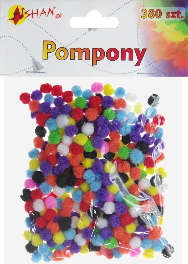 Farbe Pompons mix 380 Stück 7 mm Shan SP30