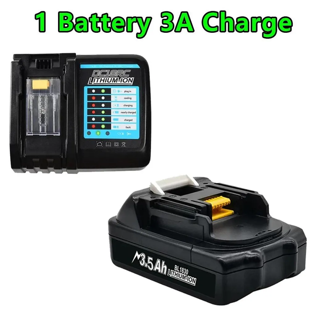Batterie 18V 3Ah de Rechange avec Chargeur : Fini les Pannes d'Énergie