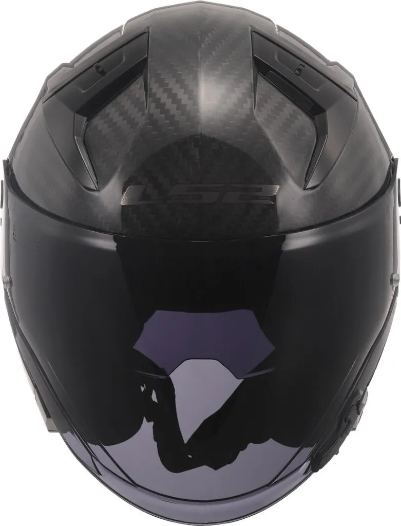 Casque Jet LS2 OF603 INFINITY II CARBON Solid Opaque Noir XS - 9