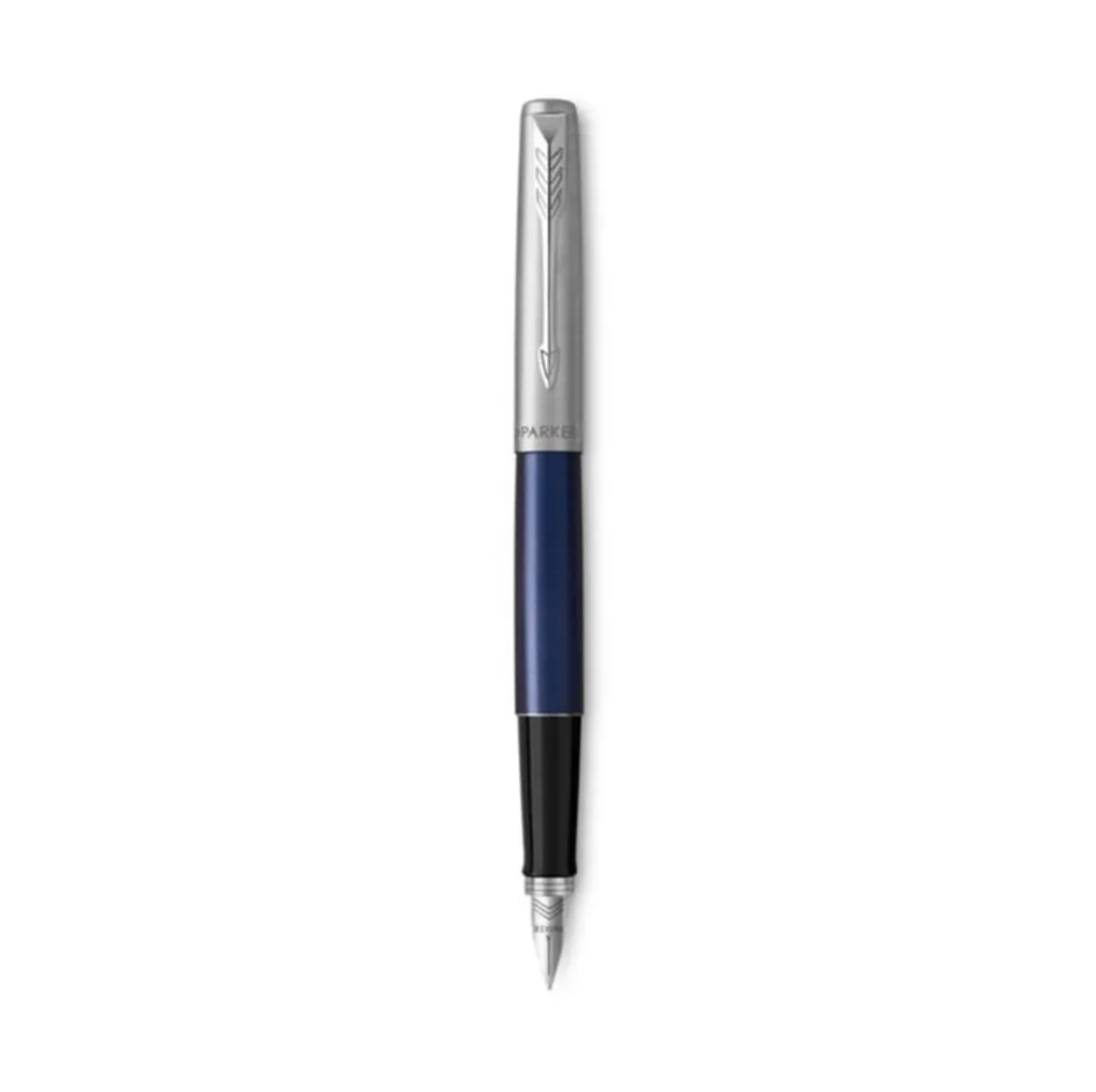 Regala una Storia: Parker Jotter Stilografica Iconica in Acciaio e Blu