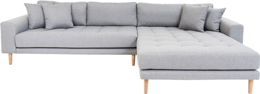 House Collection Ecksofa Milo Lounge Sofa Rechts Hellgrau