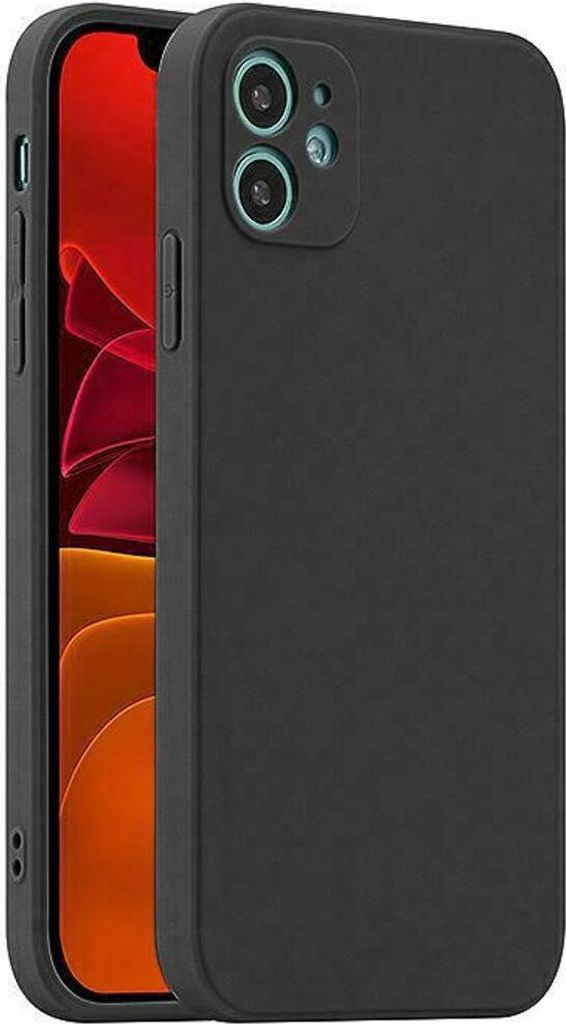 Schutz Handy Hülle iPhone 14 Pro Max Plus Case Cover Etuis Matt Silikon Dünn, Für Handy:Samsung Galaxy A52 4G / A52 5G / A52s, Farbe:Schwarz