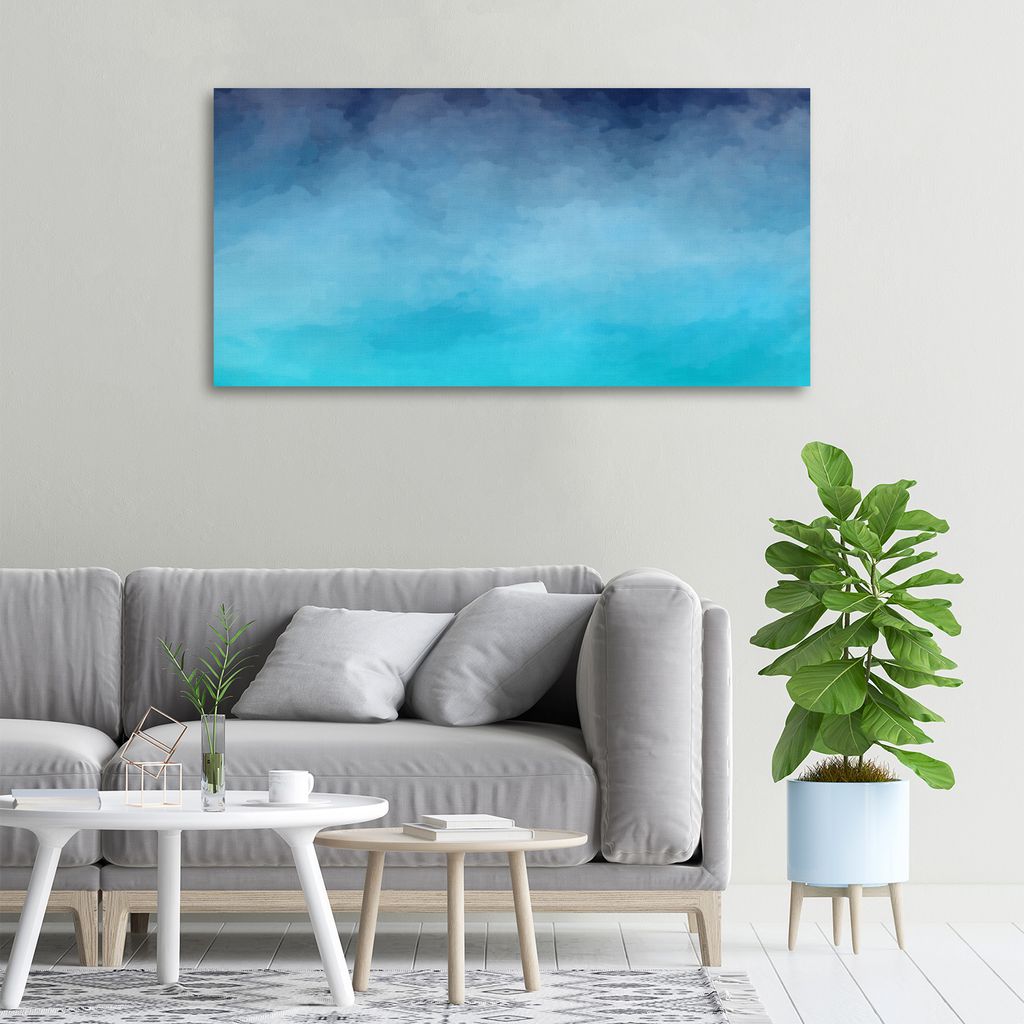 Tulup Leinwandbild -100x50 cm - Wandkunst - Drucke auf Leinwand - Leinwanddruck - Kunst: modern & klassisch - Grün - Rauch