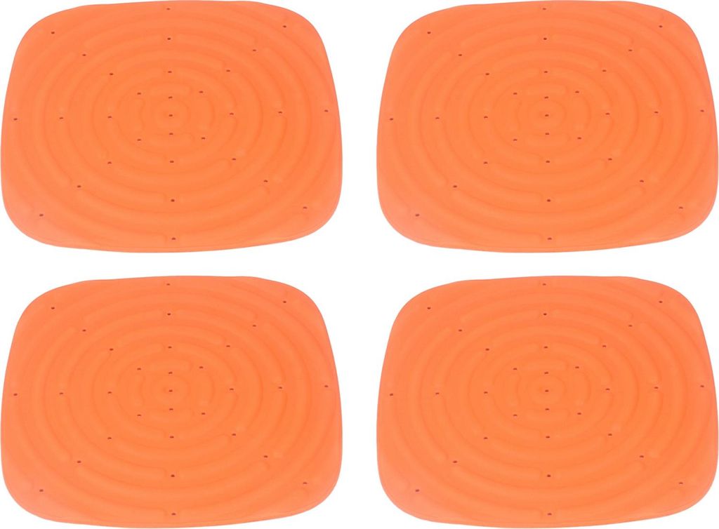 4er-Pack waschbare Hühnernestmatten, Nistkastenunterlagen für Hühner zum Eierlegen, orange