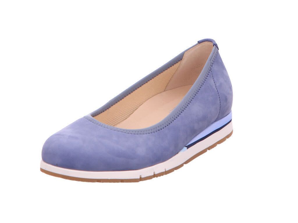 Gabor Damen Ballerina blau Gr. 7