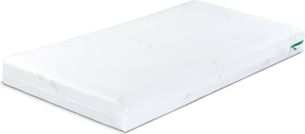 A white mattress on a white background.