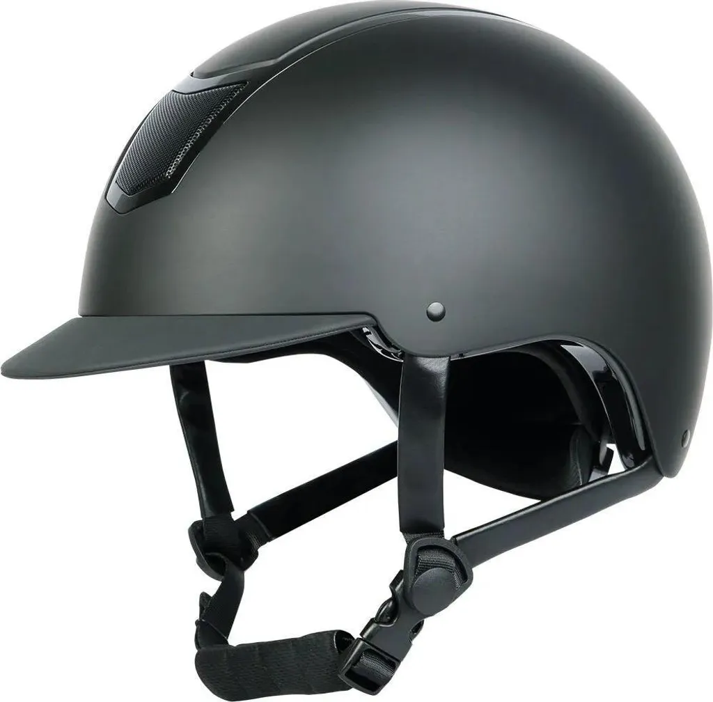Casque d'équitation réglable noir mat 59-61 cm Harry's Horse Matterhorn