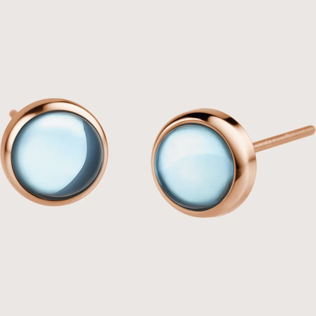 Orecchini Minimal Bering 714-38-05 Acciaio e Ceramica Blu | Saldi