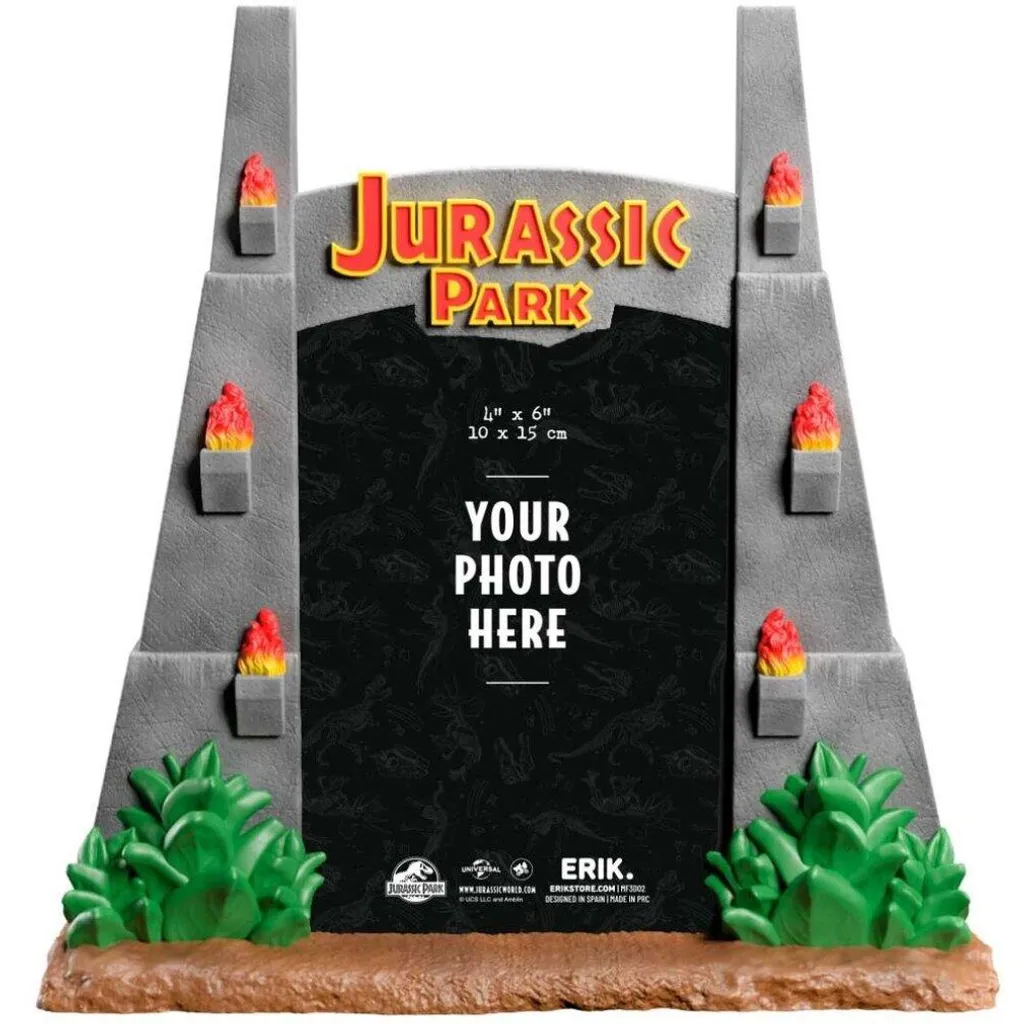 Cadre Photo 3D Jurassic Park Brun Gateway - Effet Profondeur One Size
