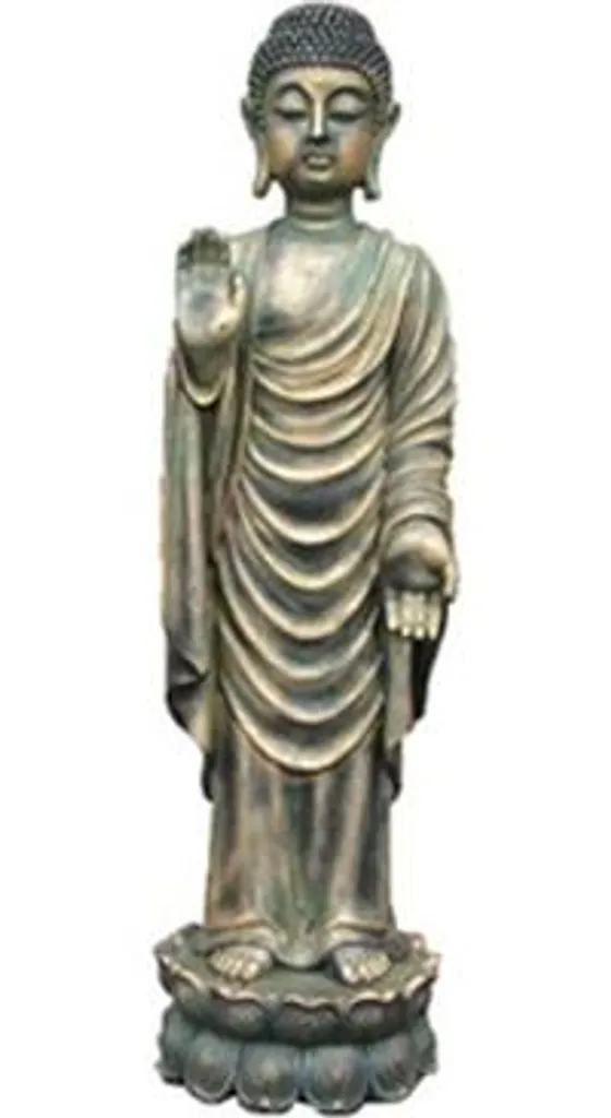 Grande Statue de Bouddha Malaisien 49 cm pour Déco Salon Design