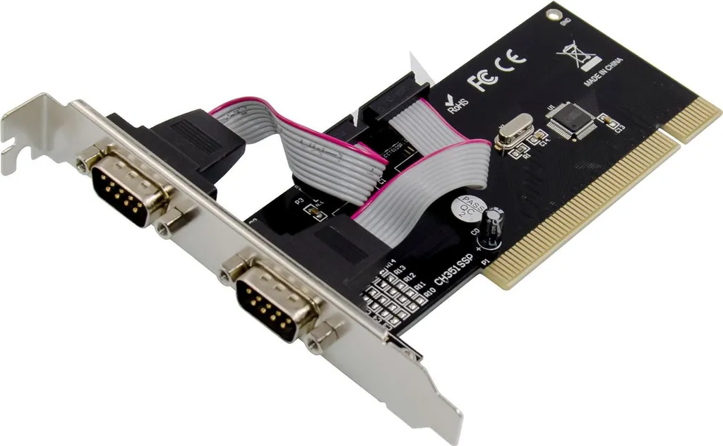 InLine Carte d'interface PCI vers 2 Ports Séries RS232 9 Broches DB9 - 5