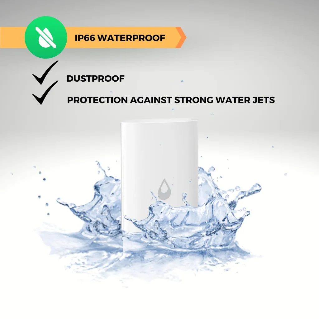 Nous E4 Zigbee Capteur de fuite d'eau intelligent haute précision blanc - 7