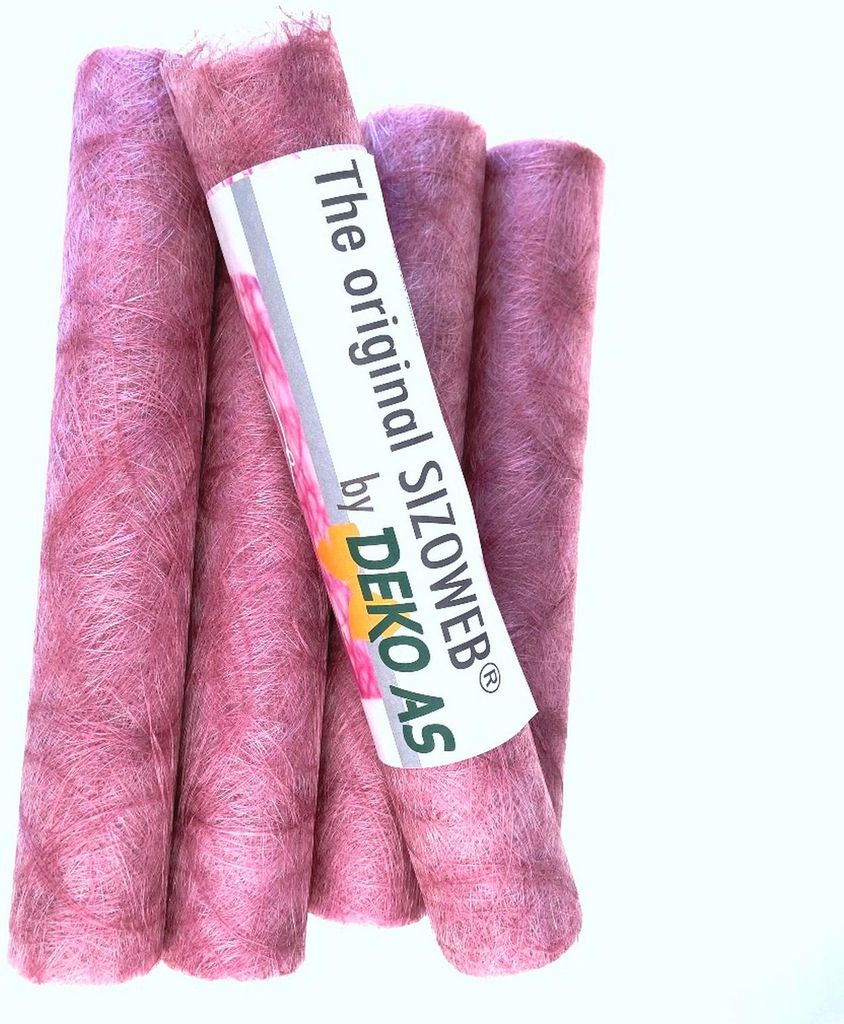 Sizoweb-Tischläufer altrosa - 300mm - 1 VE = 4 x 5m