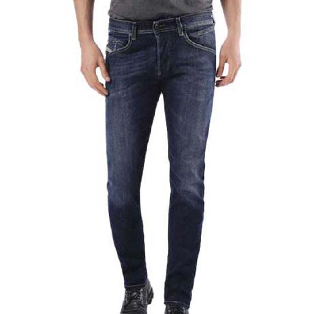 Diesel Belther 0814W_Stretch Herren Jeans Hose Regular Slim Straight